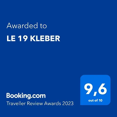 Apartment Le 19 Kleber Climatise
